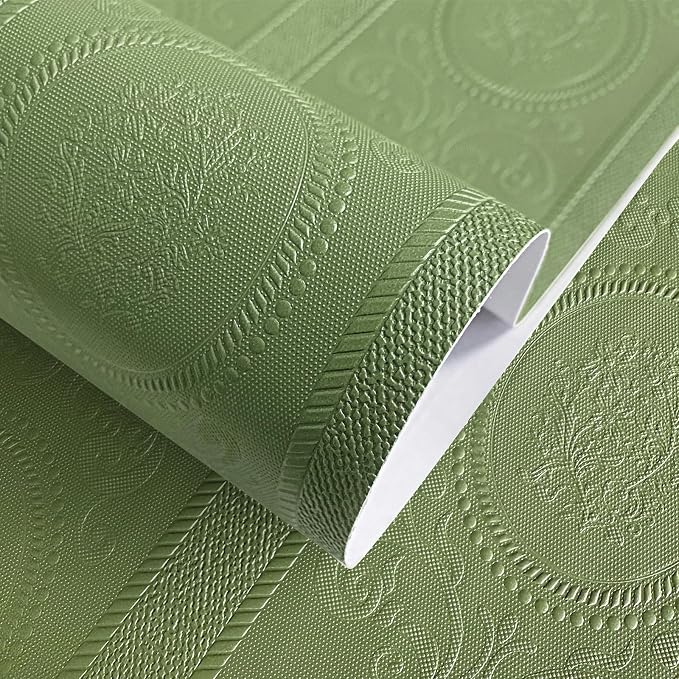 JiffDiff Wallpaper Peel and Stick Textured, 3D Embossed Wall Paper Stick on by wallpaper