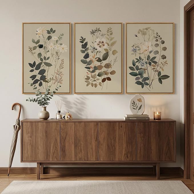 Framed Vintage Botanical Wall Art - Image 4