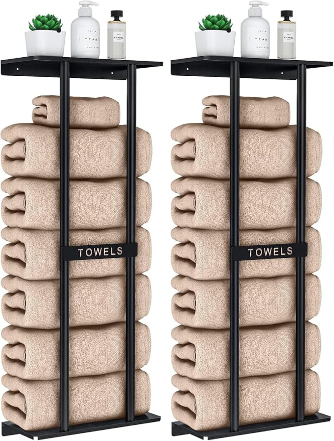 STWWO Towel Racks for Bathroom, Bathroom Towel Storage Wall Mounted 30 inch by STWWO