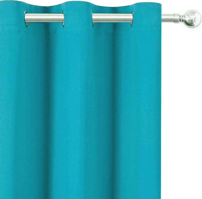 LEMOMO Teal Thermal Blackout Curtains/42 x 95 Inch/Set of 2 Panels Room - Image 6