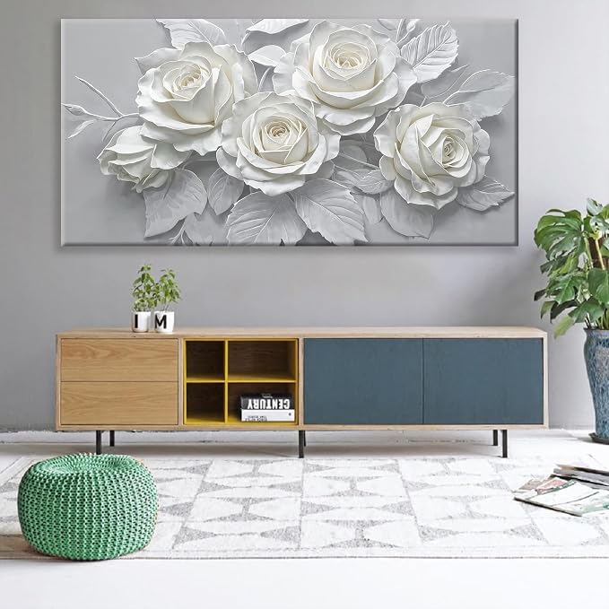 Suconvng Large Wall Art For Living Room Floral Canvas Art Wall Decorations - Image 6
