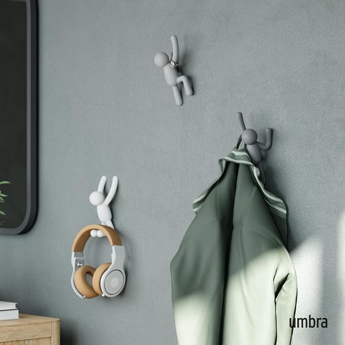 Umbra Buddy Wall Hooks – Decorative Wall Mounted Coat Hooks - Image 2