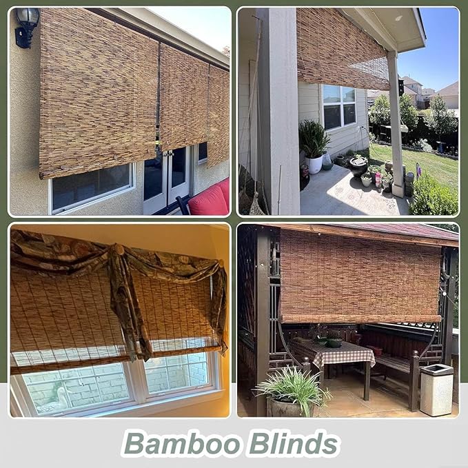 Bamboo Blinds Outdoor, Breathable Bamboo Shades - Image 6