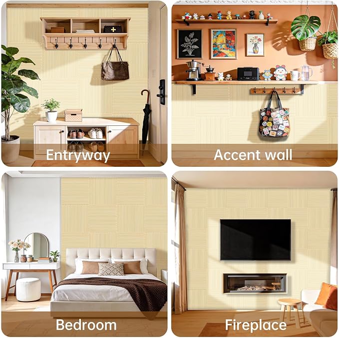 RITOLLO 16-Pack PVC Slat Wall Panels - Image 9