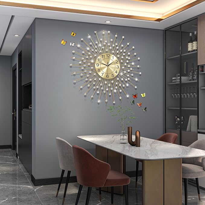 Extra Large Wall Clocks for Living Room Big Modern Wall Clock Silent Battery - Image 3