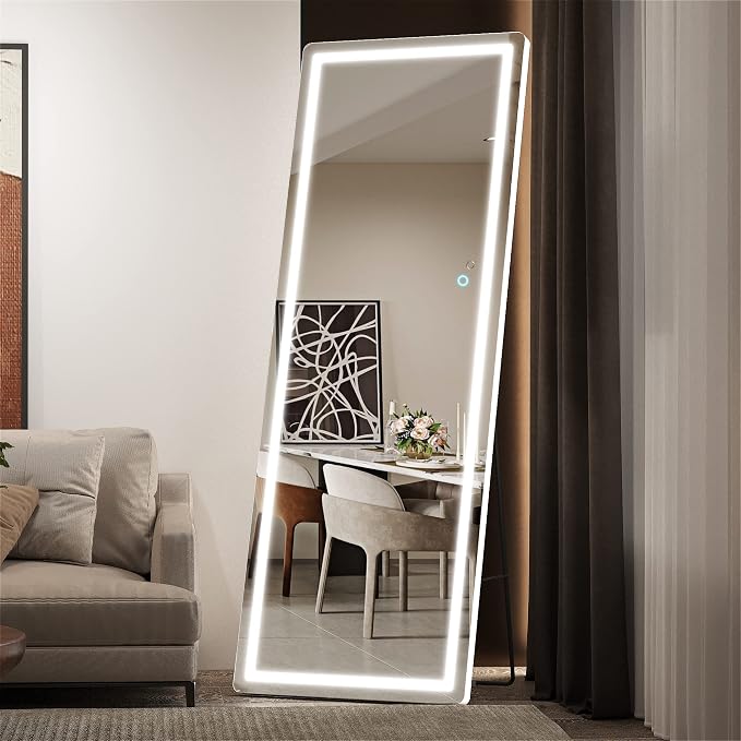 Hasipu Full Length Mirror with Lights, Full Body Dressing Standing, Hanging - Image 6