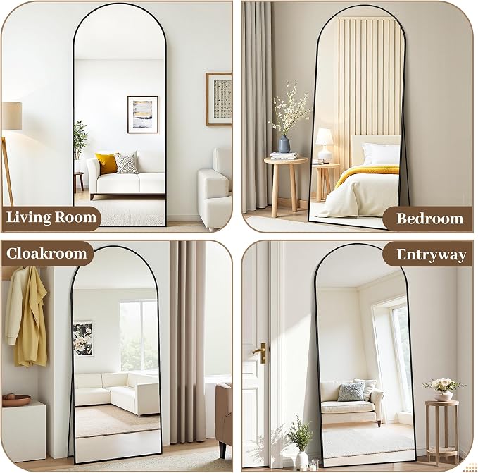 Suidia 58"x21" Arched Full Length Mirror - Image 8
