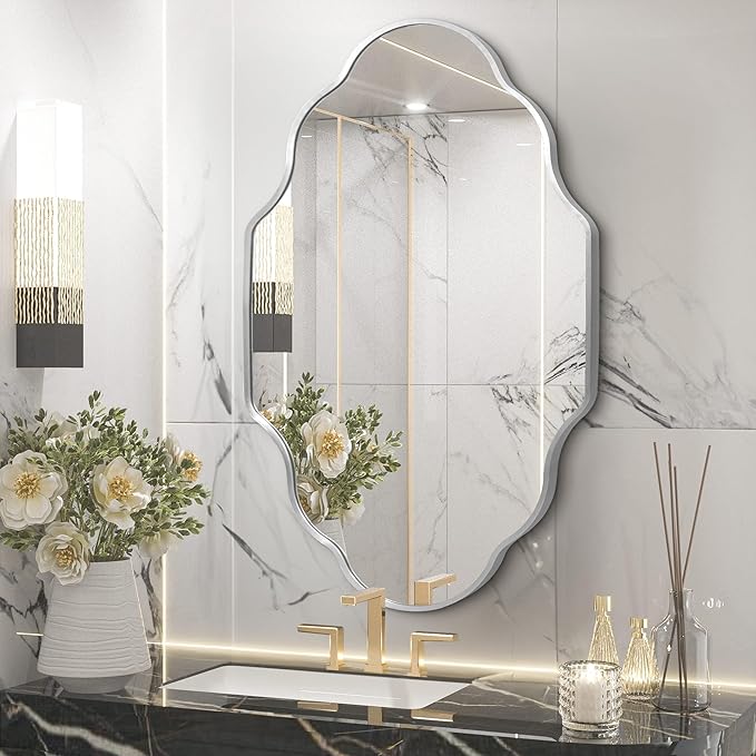 Scalloped Mirror for Bathroom - Image 5