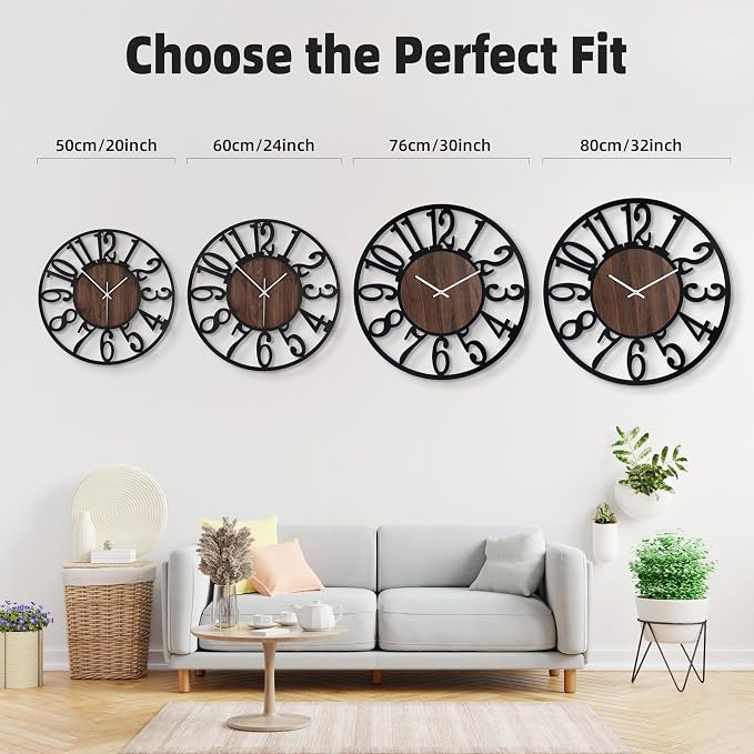 30'' Large Silent Wall Clock - Image 3