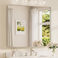 TETOTE Brushed Nickel Bathroom Mirror 42 x 36 Inch by TETOTE