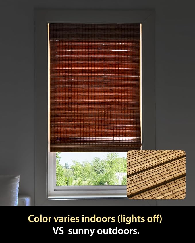 UNISHADES Cordless Bamboo Roman Shades - Image 9