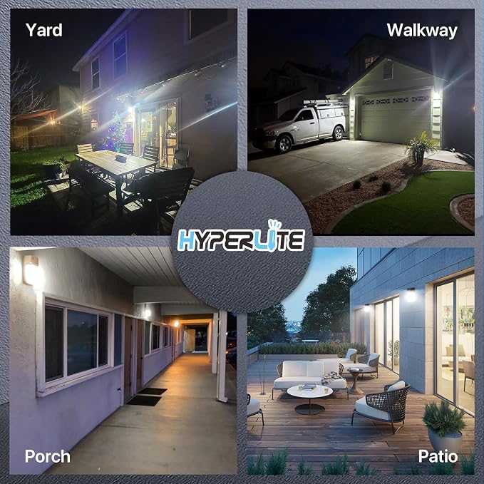 HYPERLITE LED Wall Pack Light: 30W 3600lm 5000K Daylight Outdoor Wall Lights - Image 8