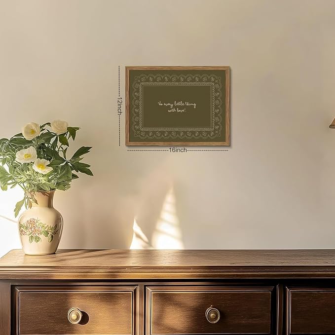 Framed Vintage Inspirational Wall Art, Do Every Little Thing - Image 3