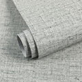 Gray Wallpaper Peel and Stick 15.75x196.85inch Contact Paper Grasscloth by MANONIRIA