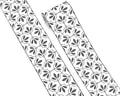FLFK Wallpaper Border Black and White Patterns Peel and Stick Wall Border Self by FLFK