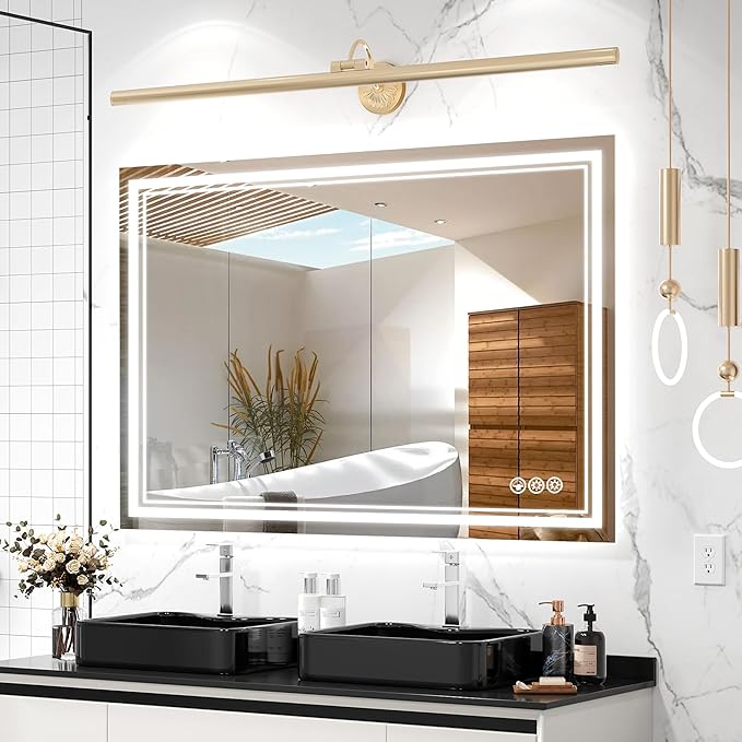 Ratsamee 48x36 Inch Led Mirror for Bathroom by RATSAMEE
