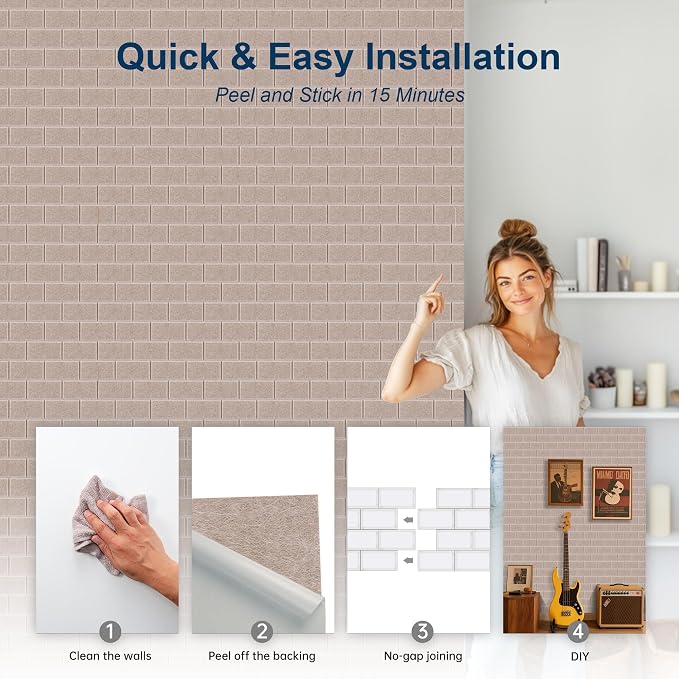 WoveN SounD Brick Acoustic Wall Panels Seamless Visual, High Density, Sound - Image 5