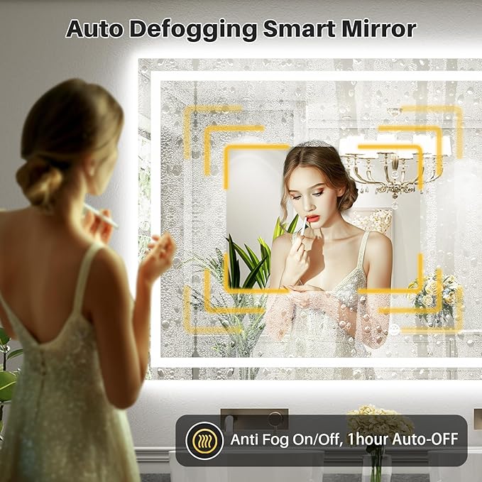 Briivue 60x30 Inch LED Bathroom Mirror - Image 4