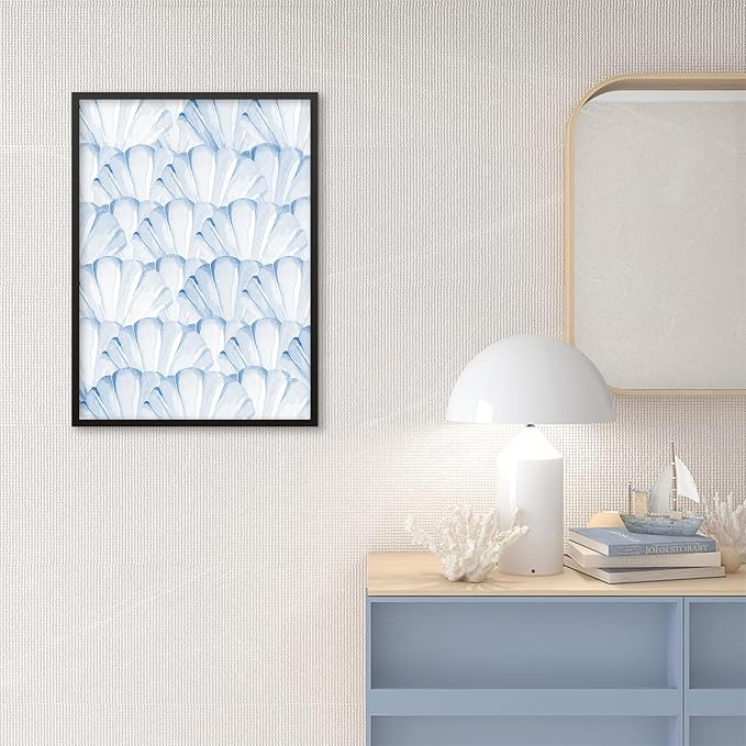 Light Blue Shell Poster Vintage Coastal Cowgirl Wall Art Modern Fashion Preppy - Image 3