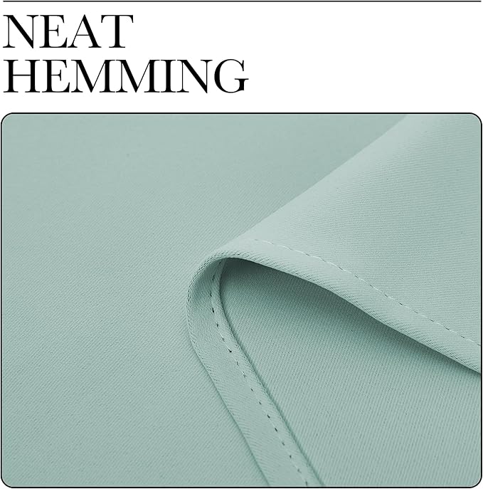 NICETOWN Kitchen Curtains, Aqua Blue, Short Blackout Curtains & Drapes - Image 6