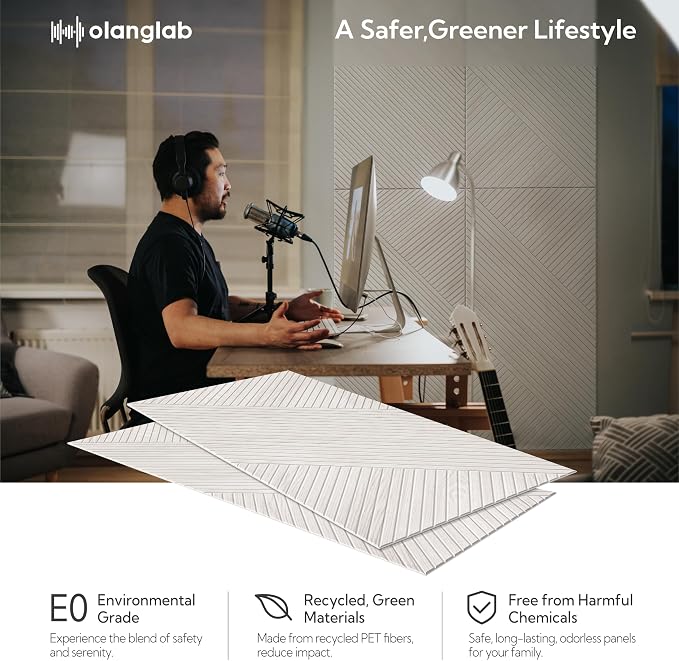 Olanglab Peel and Stick Wall Panels 4 Pack, 47.2 x 23.6 per Wall Panels - Image 4