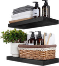 BGMG Wood Floating Shelves 16 inch, Wide Rustic Wooden Wall Shelves by BGMG