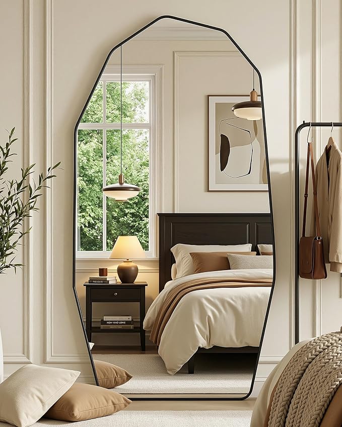 Antok Full Length Mirror, Free Standing Wall Mounted or Leaning Full Body Mirror - Image 3