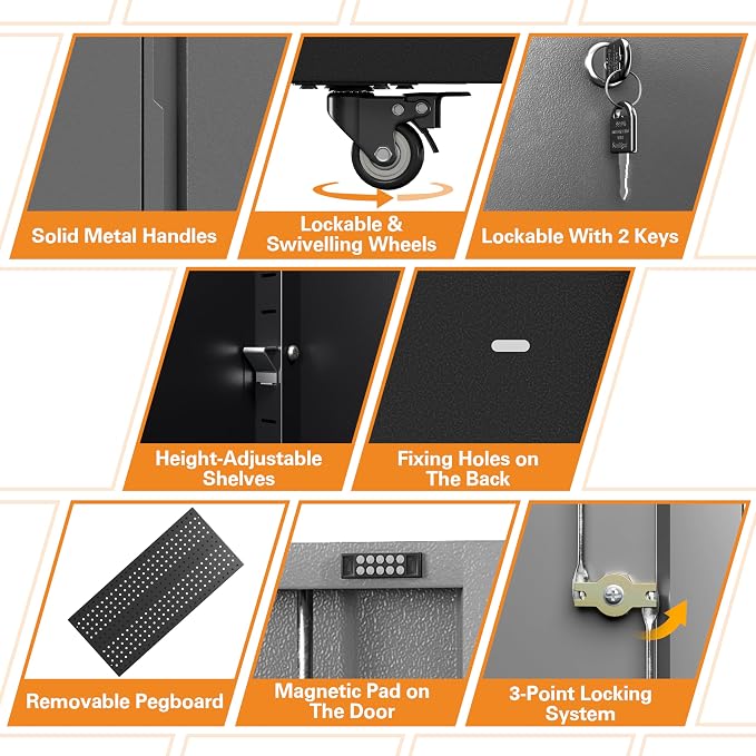 Metal Garage Storage Cabinet - Image 4