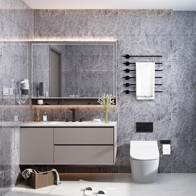 Haimin Wall Panels Peel and Stick 20 Pieces 23.6x11.8in Backsplash Marble Look - Image 7