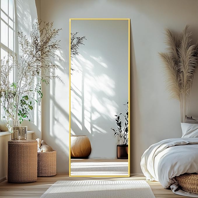 Delma Full Length Standing Mirror, Large Floor Mirror by Delma