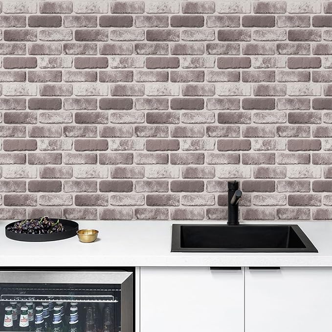 3D Brick Wall Panels, Faux Brick Peel and Stick Wall Panels, Small Size Thin - Image 6