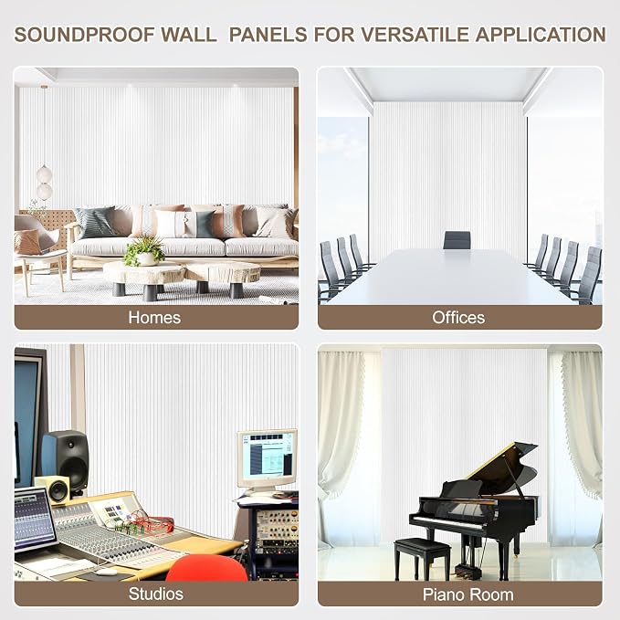 10 Packs Acoustic Panels, Large 47" X 24" X 0.38" Soundproof Wall Panels - Image 7
