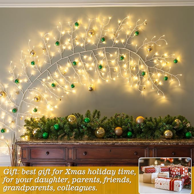 Willow Vine Lights with Remote for Wall: 7.5ft LED Enchanted Vines Lights DIY - Image 7