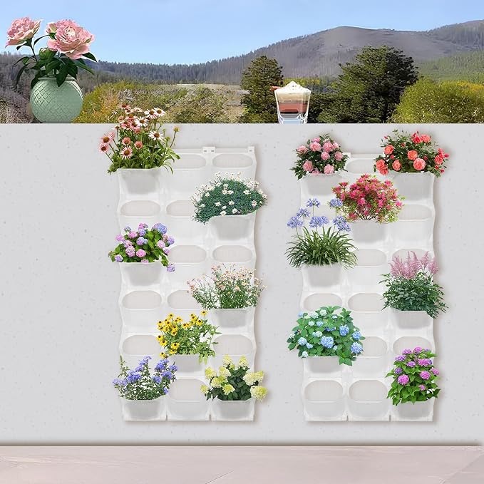 Vertical Wall Planter with 36 Pots, Hanging Garden Plant Flowerpot Holder - Image 6