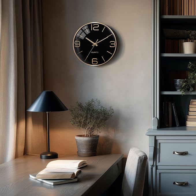 AYRELY® 12 Inch Silent Modern Wall Clocks Battery Operated, Wall Clock - Image 3