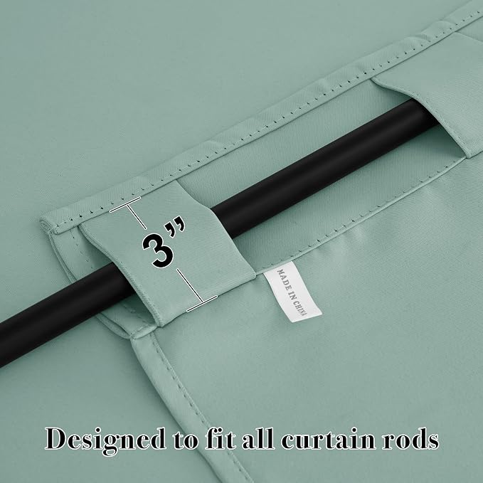 RYB HOME Blackout Curtains for Living Room Thermal Insulated Privacy Window - Image 2