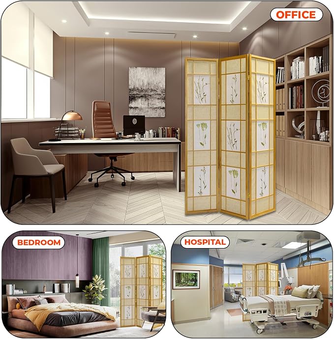 Legacy Decor 4 Panels Room Divider - Image 4