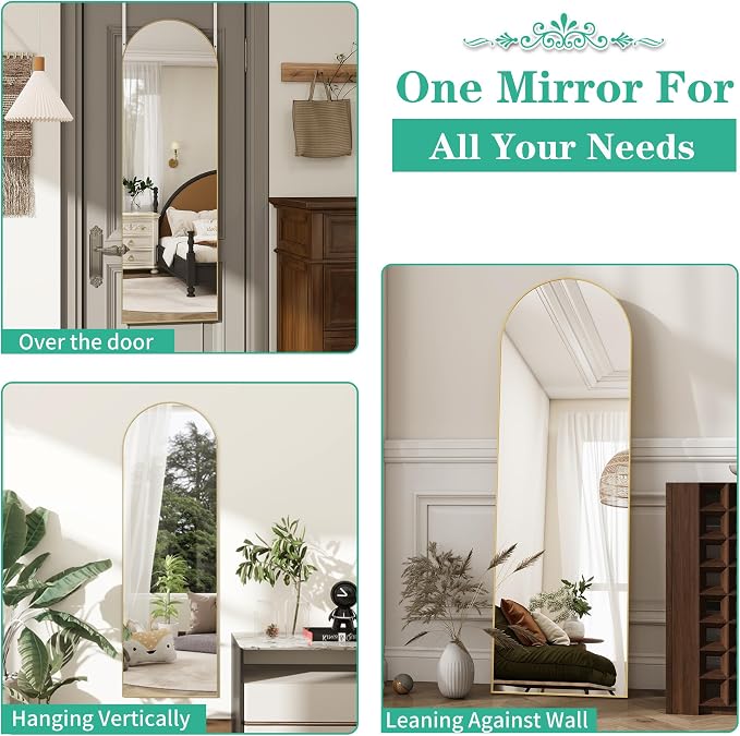 Over the Door Mirror Full Length, Behind the Door Wall Mirror, Back of Door - Image 7