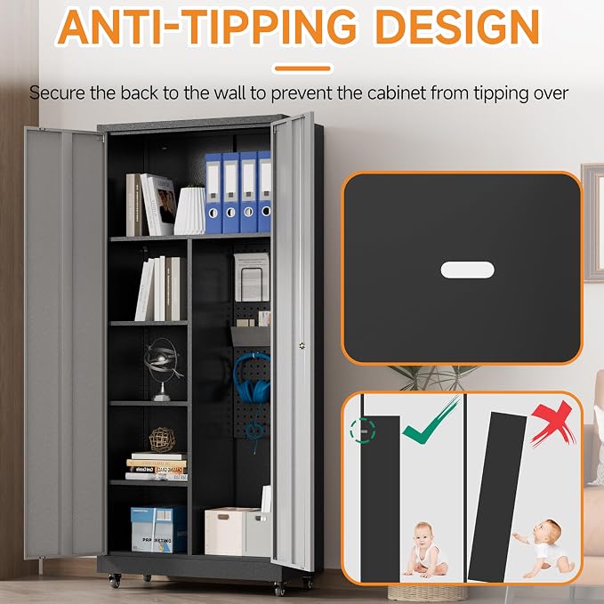 Metal Garage Storage Cabinet - Image 6