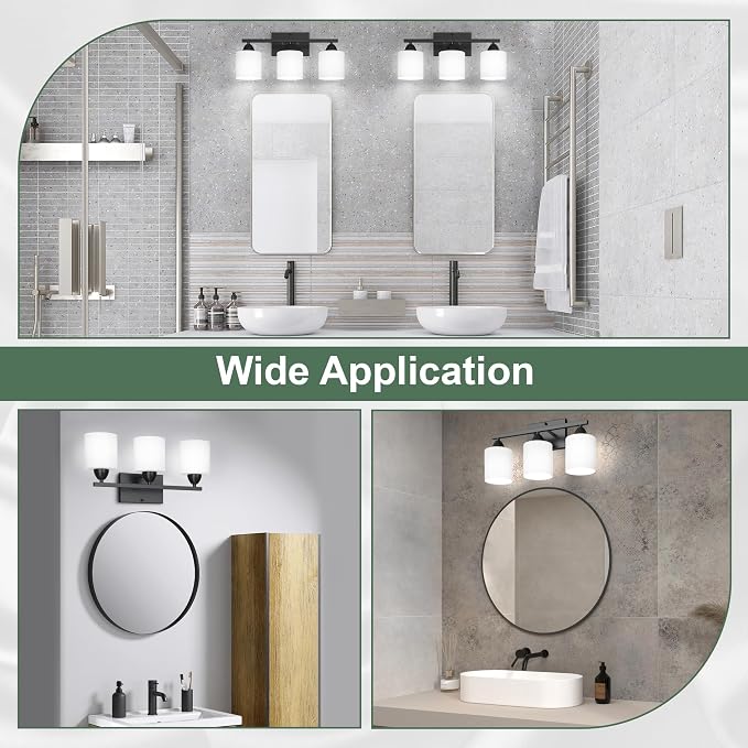Black Bathroom Lights Over Mirror, Anti-rust Vanity Light Fixture - Image 7