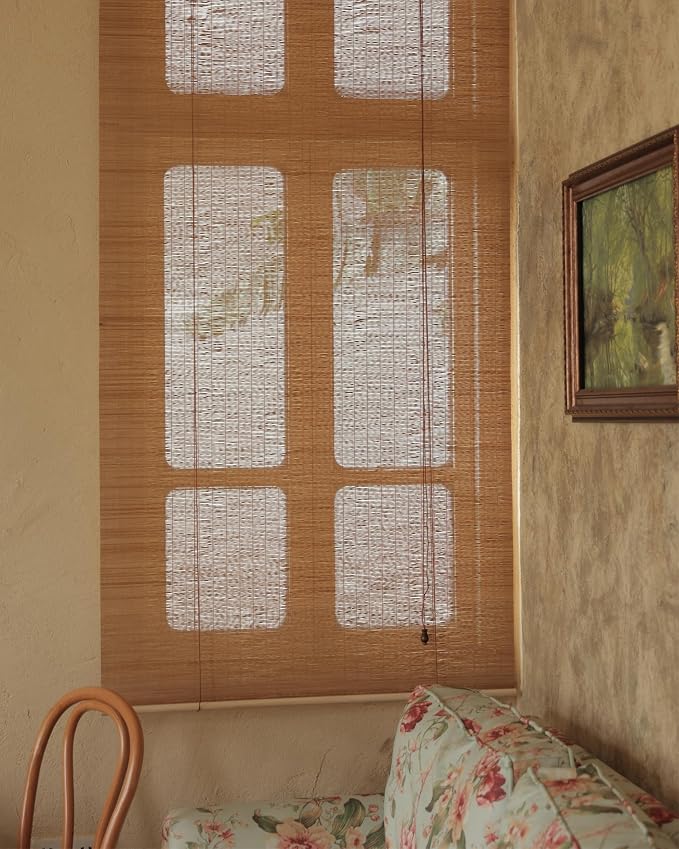 24" Wx72 H Bamboo Blinds Roller Shades - Image 3