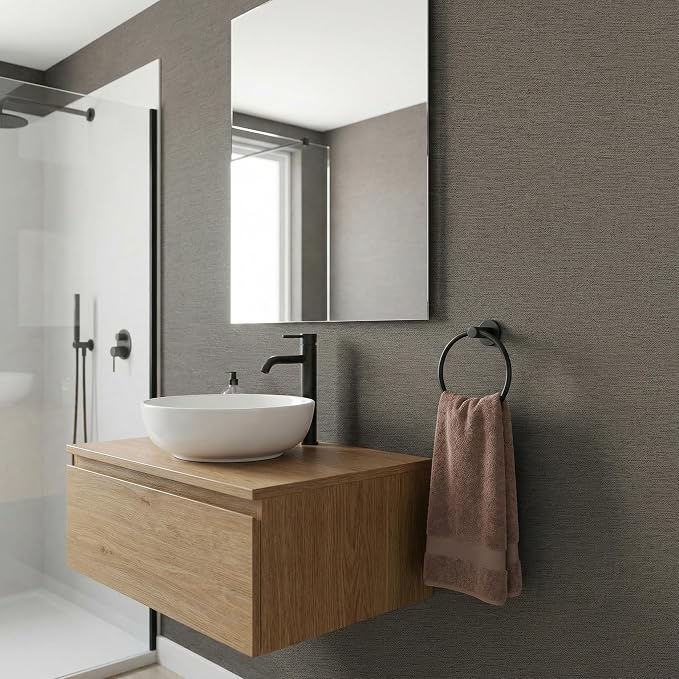 WADILE Grasscloth Peel and Stick Wallpaper 15.7in x 78.7in, Textured Contact - Image 6