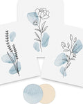 HesenDot Boho Art wall Décor, Botanical Print Set of 3, Abstract Line by HesenDot
