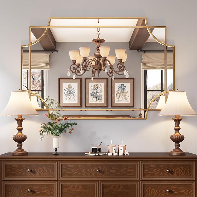 Kelly Miller 32"x48" Large Gold Mirror - Image 2