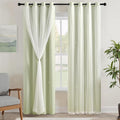 XiDi Green Curtains for Bedroom, Girls Room Blackout Curtains, Kids Room by Addsomecolortolife