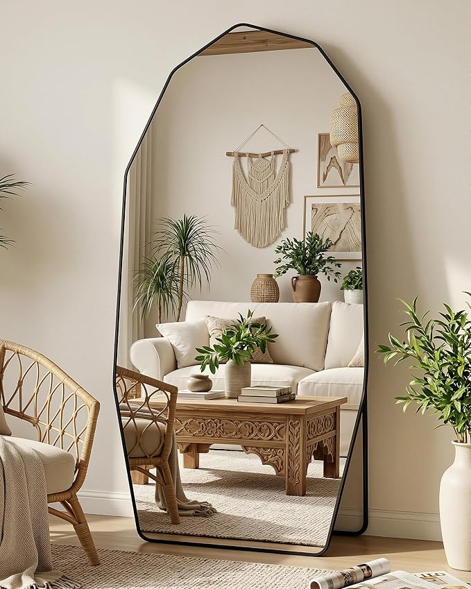 Antok Full Length Mirror, Free Standing Wall Mounted or Leaning Full Body Mirror - Image 9