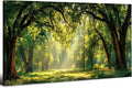 Forest Wall Art for Living Room Nature Green Forest Landscape Canvas Pictures by HOME