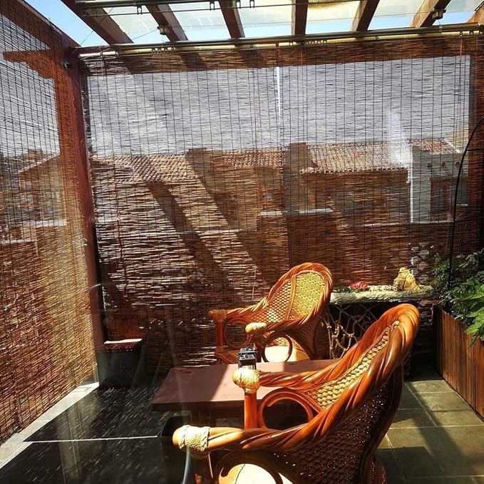 Retro Bamboo Blinds 14" 26" 32" 36" 42" 53" 60" 65" 70" 72" 76" Bamboo Roll Up - Image 5