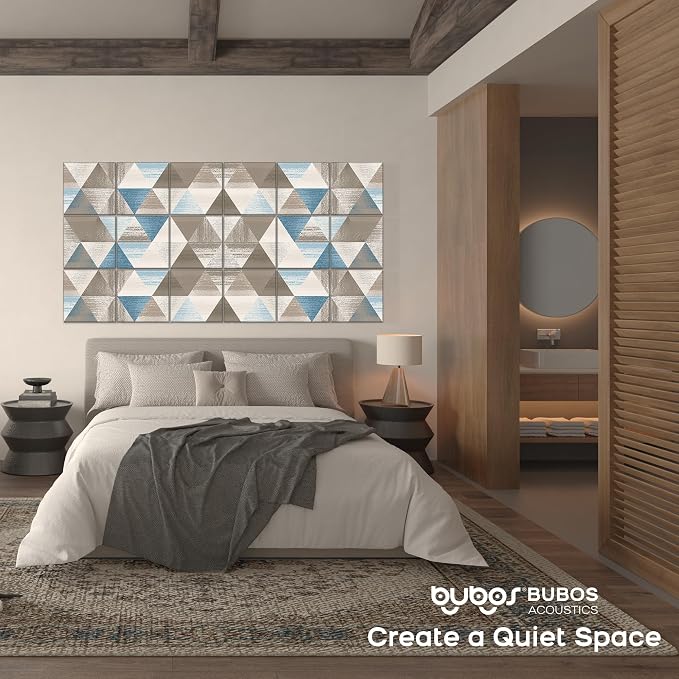 BUBOS 18 Pack Art Acoustic Panels Soundproof Wall Panel, 11.8X11.8 Inches Sound - Image 6