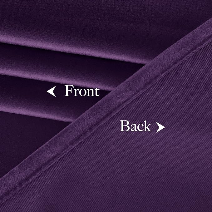 NICETOWN Purple Blackout Curtains - Image 8